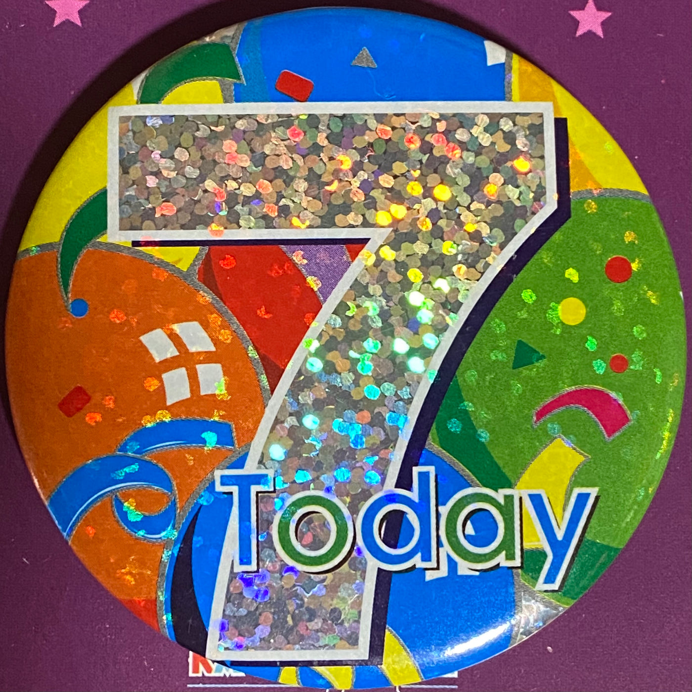 7 Today Balloons Badge