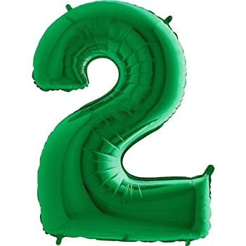 Number Balloon - 2 - Green