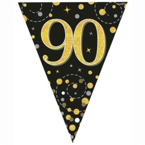90 Gold Sparkling Bunting